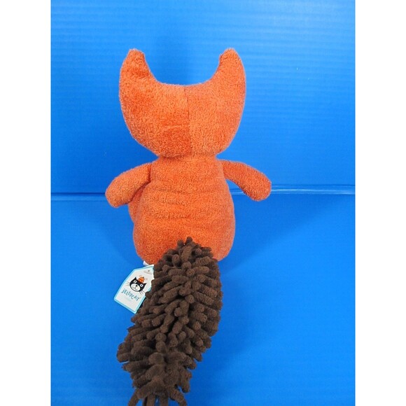 Jellycat London Medium Noodle Fox Plush 12" Orange Stuffed Animal w/Tag - Picture 5 of 8